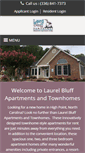 Mobile Screenshot of laurelbluffapts.com